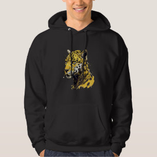Cyberpunk Leopard Mechanic Wild Cat Cheetah Robot Hoodie