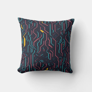 Cyberpunk Line Work Cushion