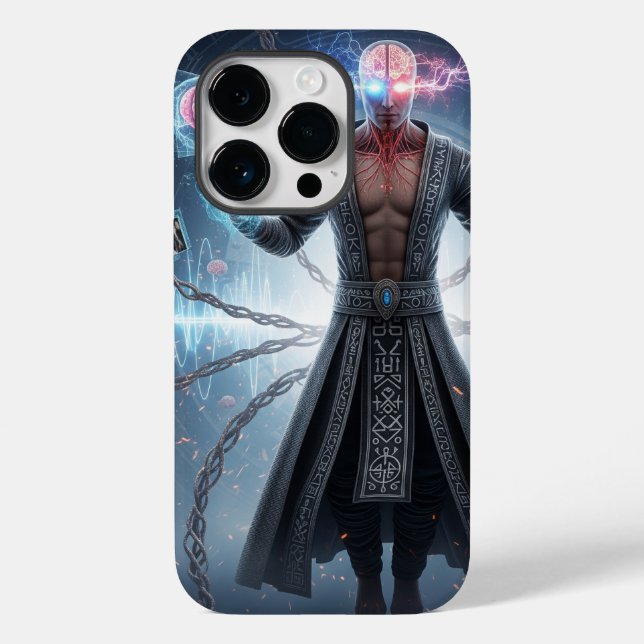 Cyberpunk Mystic | Techno Sorcerer Case-Mate iPhone Case (Back)