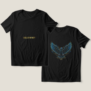 Cyberpunk Neon Eagle Glitch T-Shirt Tri-Blend Shirt