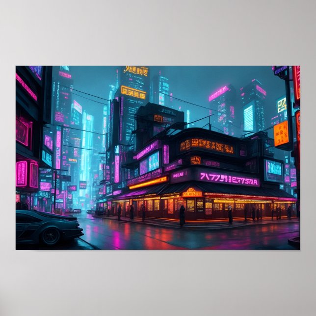 Cyberpunk Night City Poster (Front)
