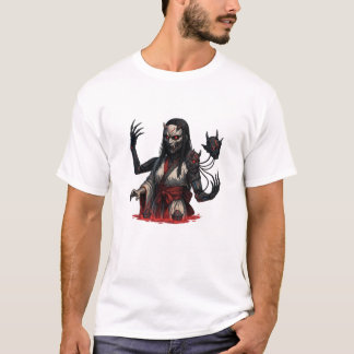 Cyberpunk Oni Girl – Robotic Limbs T-Shirt