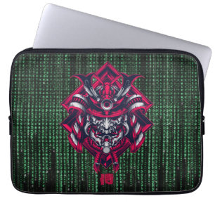 Cyberpunk Oni Matrix Laptop Sleeve