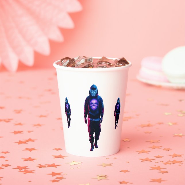 Cyberpunk Paper Cups (Insitu)