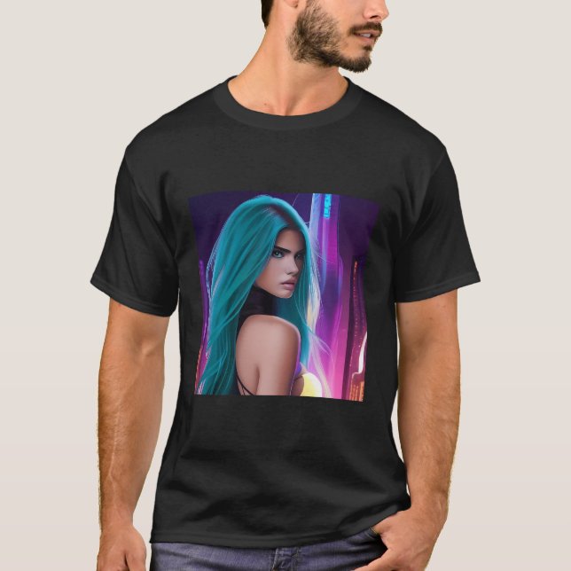 Cyberpunk Party Time T-Shirt (Front)