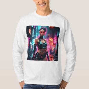 🌌 Cyberpunk Pop Art Futuristic Urban Aesthetic T-Shirt