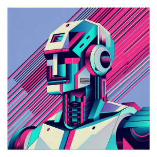 Cyberpunk Reflections Poster