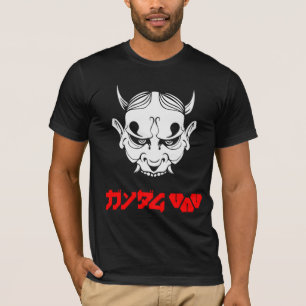 Cyberpunk Samurai Demon Hannya Mask T-Shirt