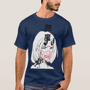 Cyberpunk Samurai Evil Girl T-Shirt