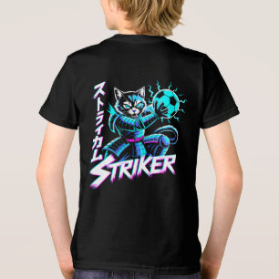Cyberpunk Samurai Striker Cat For Gamers & Soccer  Tri-Blend Shirt
