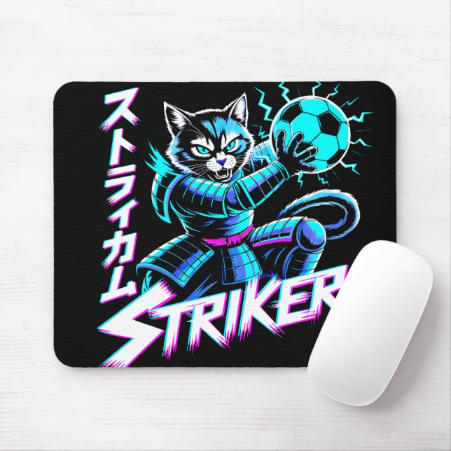 Cyberpunk Samurai Striker Gaming For E-sports  Mouse Mat (With Mouse)