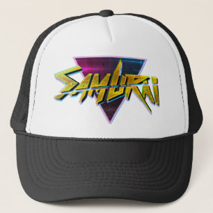 Cyberpunk Samurai Trucker Hat