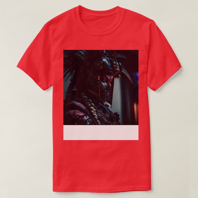 Cyberpunk Samurai Warrior A I Generated Art Artifi T-Shirt (Design Front)