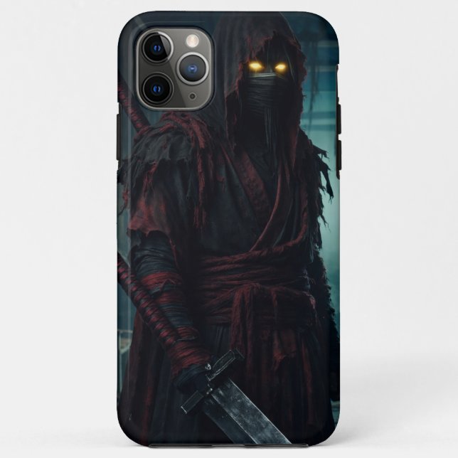 Cyberpunk Shadow Ninja Anime Style Phone Case (Back)