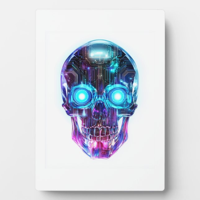 Cyberpunk Skull King Plaque (Front)