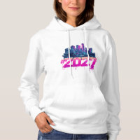 Cyberpunk Skyline 2027 Neon Graffiti