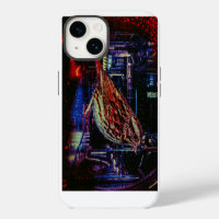 Cyberpunk Sparrow in Neon Cityscape