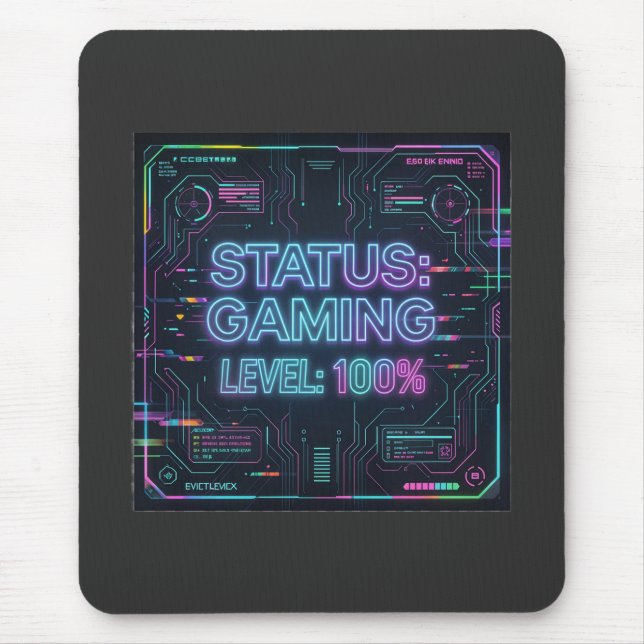 ​Cyberpunk Status Gaming Level 100 mousepad  (Front)