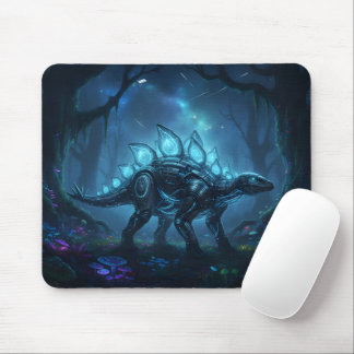 Cyberpunk Stegosaurus Gaming Mouse Pad