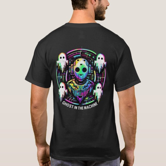 🤖Cyberpunk Streetwear Gamer Ghost In the Machine T-Shirt (Back)