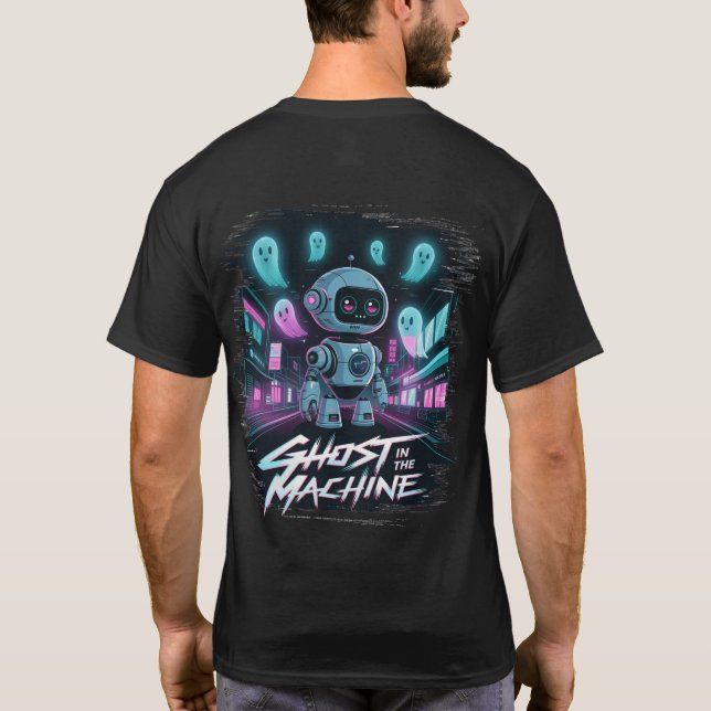 🤖Cyberpunk Streetwear Gamer Ghost In the Machine T-Shirt (Back)