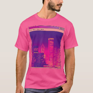 Cyberpunk Synthwave Futuristic City Art T-Shirt