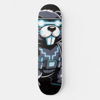Cyberpunk Tech Beaver Deck Skateboard