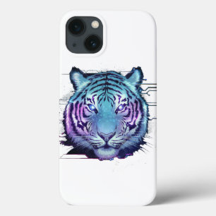 Cyberpunk Tiger iphone case - Neon Circuit Animal