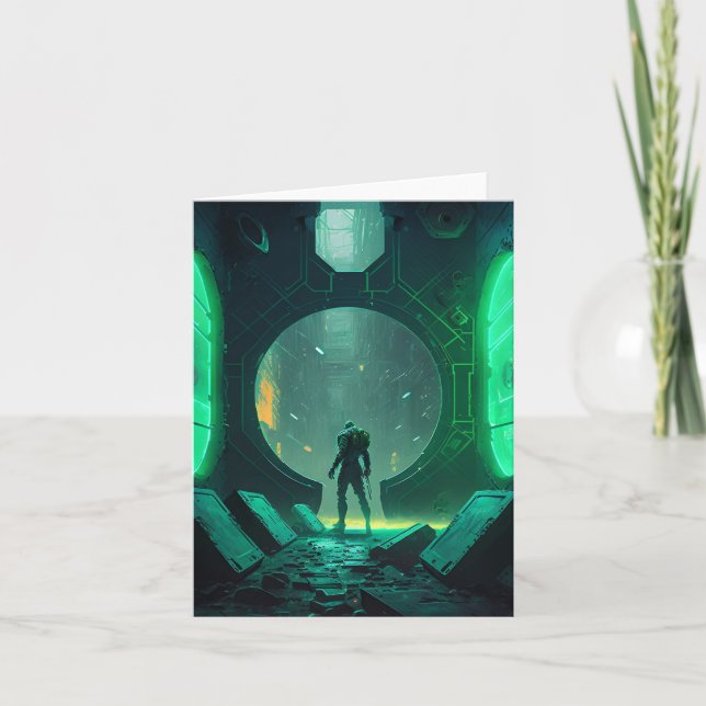 Cyberpunk Virtual Reality  Card (Front)