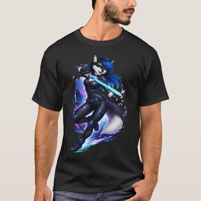 Cyberpunk Vixen T-Shirt (Front)
