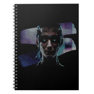 Cyberpunk Warrior ASCII Art notebook