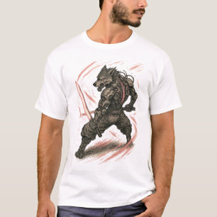Cyberpunk Wolf (Blade Master) T-Shirt