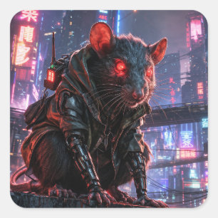 CyberRat Square Sticker