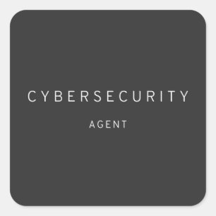 Cybersecurity Agent Square Sticker