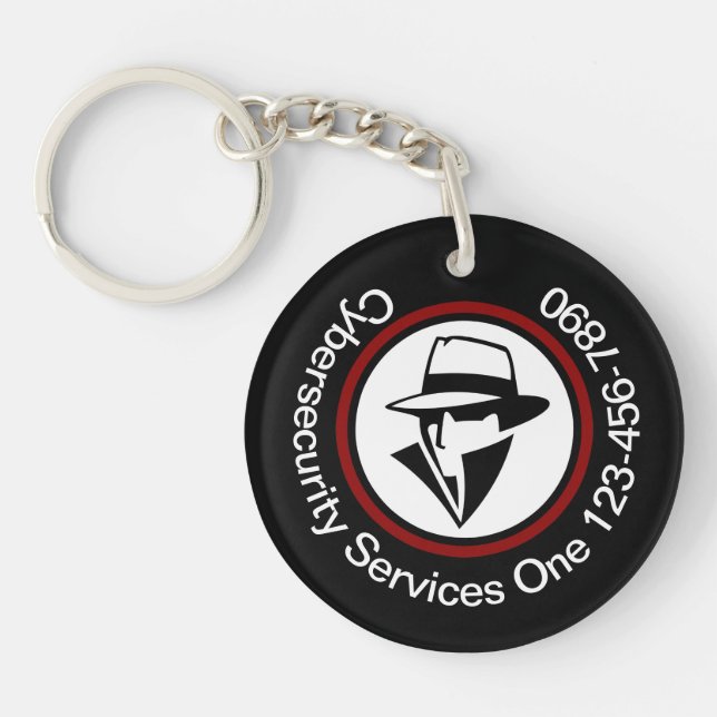 Cybersecurity Business Bulk Promotional Key Ring (Front)