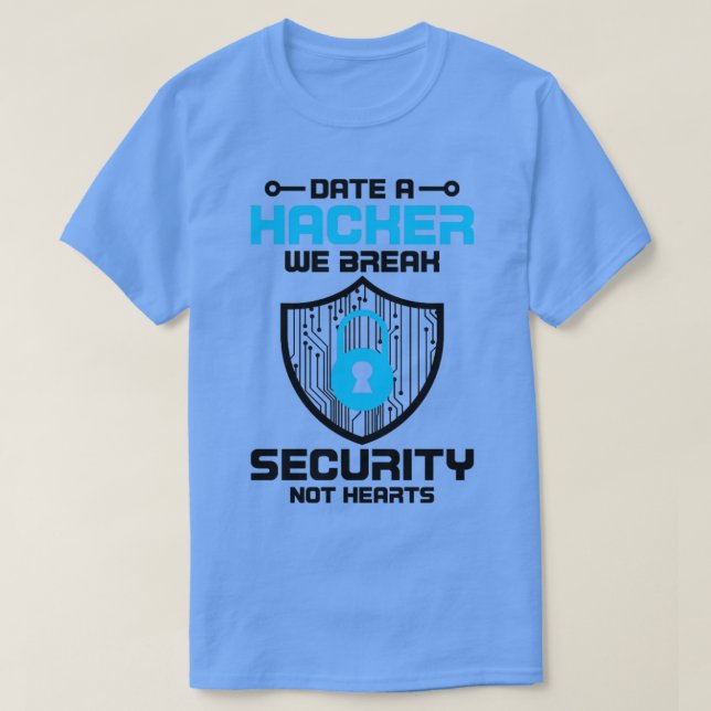 Cybersecurity Computer Security Cyber Security Dat T-Shirt (Design Front)