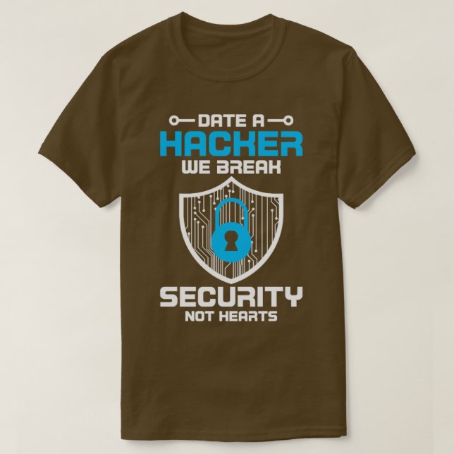 Cybersecurity Computer Security Cyber Security Dat T-Shirt (Design Front)