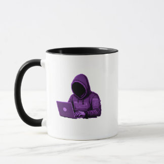 Cybersecurity Hacker Coding in Hoodie Men's Graphi Mug