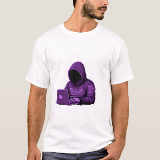 Cybersecurity Hacker Coding in Hoodie Men's Graphi T-Shirt