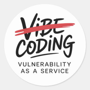 Cybersecurity hacker network security classic round sticker