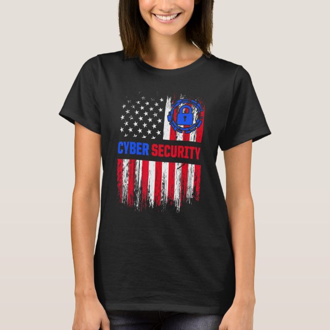 Cybersecurity It Analyst Certified Tech Security 3 T-Shirt (Front)