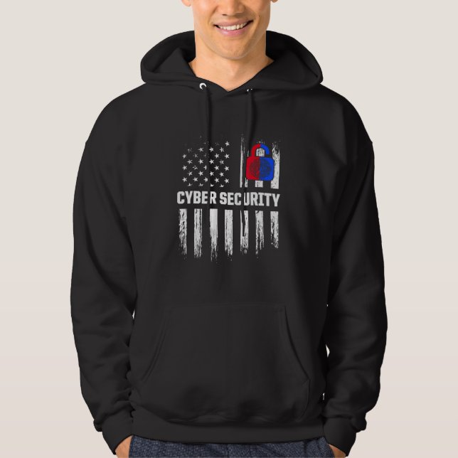 Cybersecurity It Analyst Certified Tech Security Hoodie (Front)