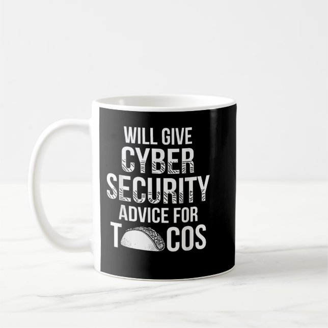 Cybersecurity IT Analyst US Art Certified Tech Sec Coffee Mug (Left)