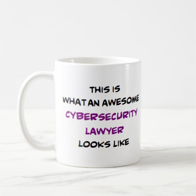 cybersecurity lawyer, awesome coffee mug (Left)