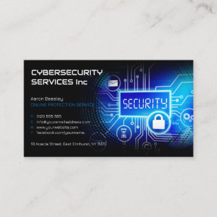 Cybersecurity Services   ONLINE PROTECTION SERVICE Business Card
