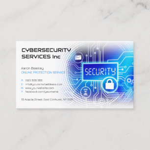 Cybersecurity Services   ONLINE PROTECTION SERVICE Business Card