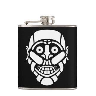 Cybersmily logo Cyberpunk flask