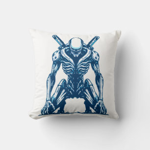 Cyborg Alien Warrior – Futuristic Sci-Fi Monster Cushion