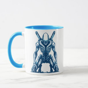Cyborg Alien Warrior – Futuristic Sci-Fi Monster Mug