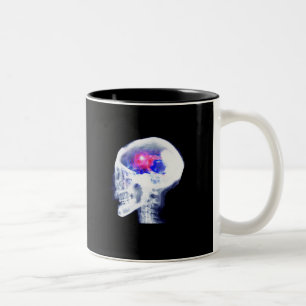 Cyborg Brain Two-Tone Coffee Mug